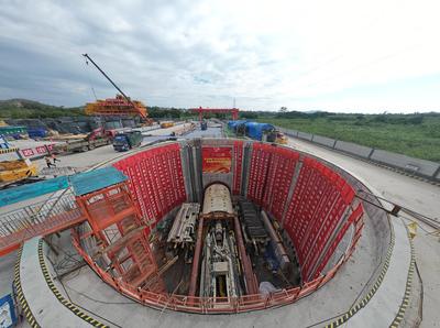 首臺盾構機順利始發!環北部灣廣東水資源配置工程進入盾構施工階段